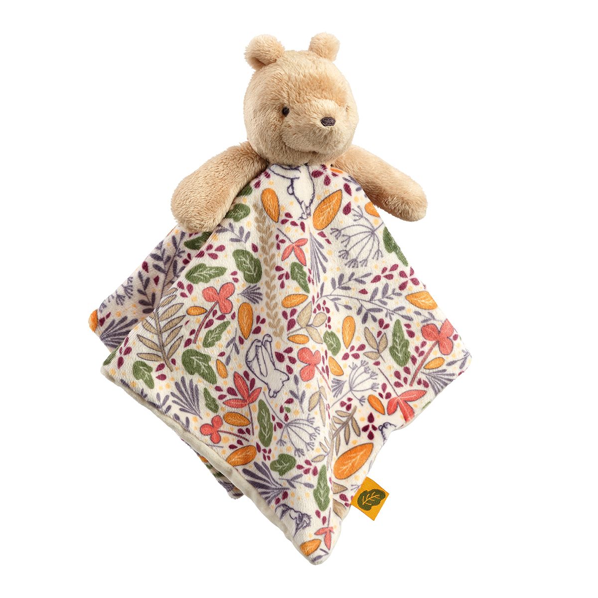 winnie the poo bear plush toy comfort blanket nursery baby